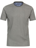 Redmond T-Shirt COMFORT FIT WASH & WEAR grau mit Rundhals Kragen in klassischer Schnittform