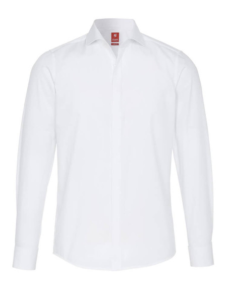 Chemise Pure SLIM FIT UNI POPELINE blanc avec col cutaway en coupe étroite