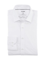 Chemise Olymp NO. SIX JERSEY blanc avec col Kent urbain en coupe super étroite