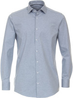 Venti Hemd MODERN FIT JERSEY hellblau mit Kent Kragen in moderner Schnittform