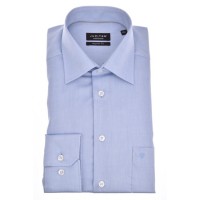 Jupiter Hemd MODERN FIT CHAMBRAY hellblau mit Kent Kragen in moderner Schnittform