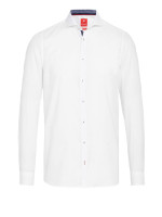 Pure Hemd SLIM FIT UNI POPELINE weiss mit Cutaway Kragen in schmaler Schnittform